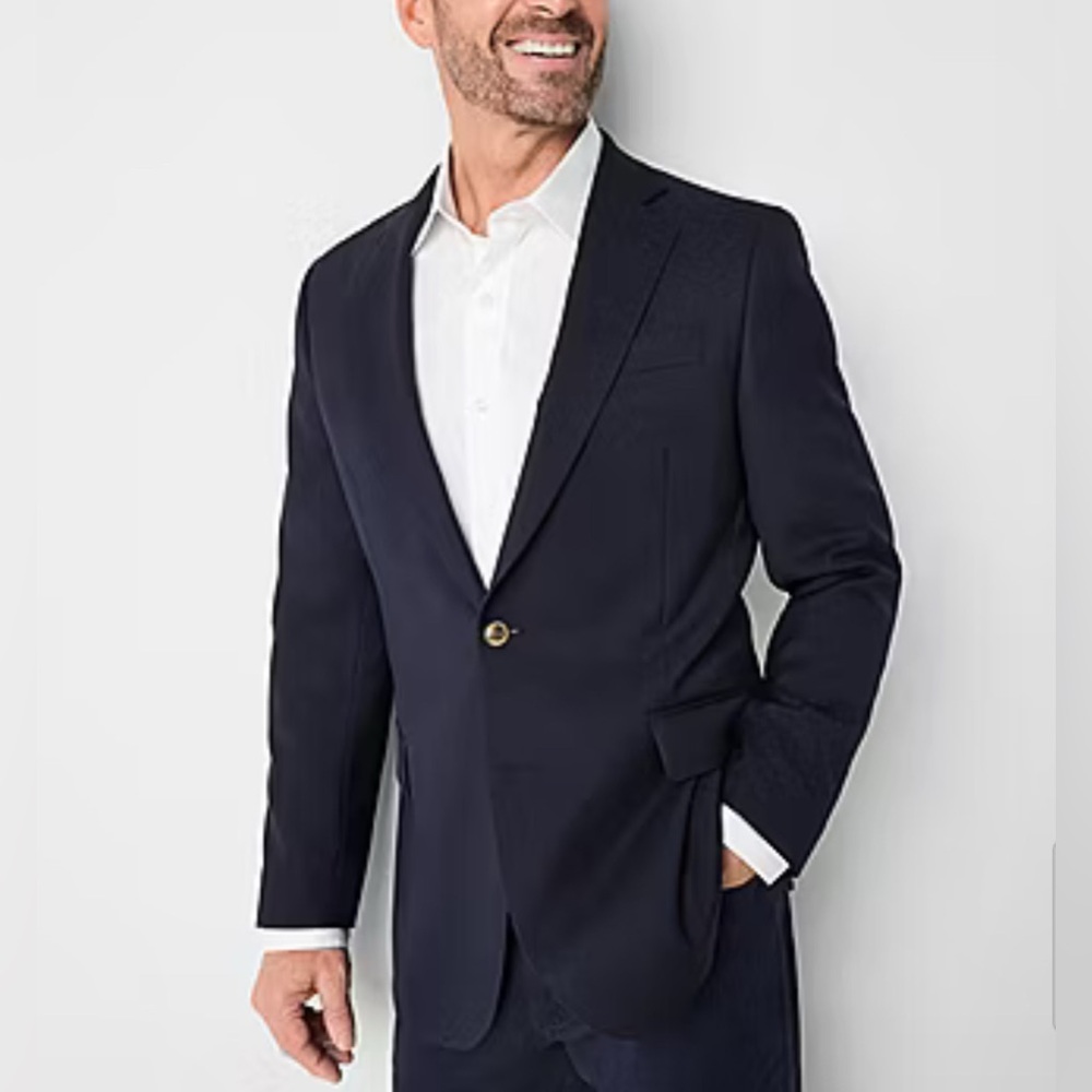 NWT Stafford Hopsack Mens Classic Fit Sport Coat